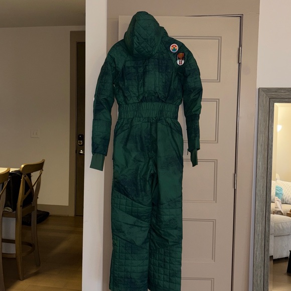 FP Movement All Prepped Patch Ski Suit Free People Jumpsuit Green Small NWT NEW - Picture 8 of 11